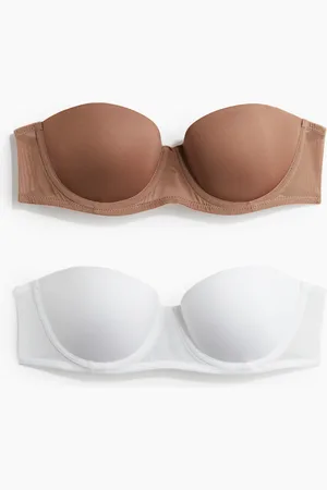 H&M 2-pak vatteret balconette-bh i micro