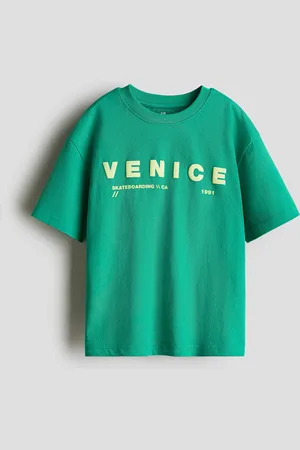 H&M T-shirt med tryk Loose Fit