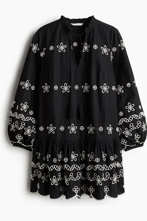 H&M Tunikakjole med broderie anglaise