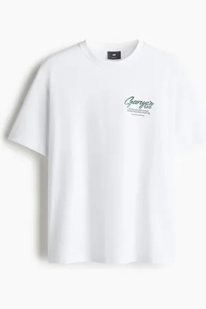 H&M T-shirt med tryk Loose Fit