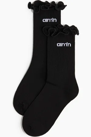 H&M Frill Logo Socks
