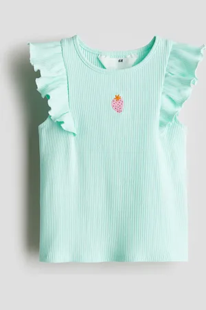 H&M Tanktop med broderet motiv