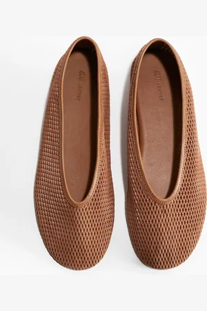 H&M Ballerinasko i mesh af læder