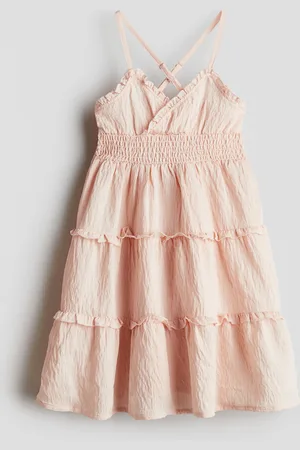 H&M Smocksyet kjole med flæser