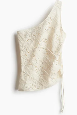 H&M One shoulder-top med blonde