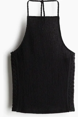 H&M Strukturvævet halternecktop