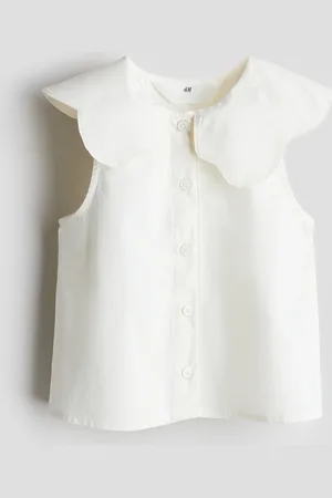 H&M Bluse i bomuld med krave