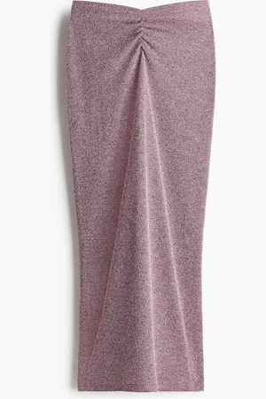 H&M Strikket nederdel med rynkning