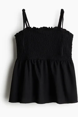 H&M Smocksyet top med smalle stropper