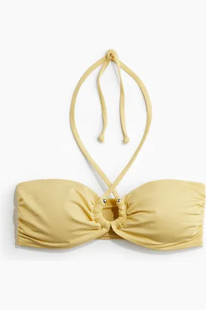 H&M Vatteret bikinitop med halterneck