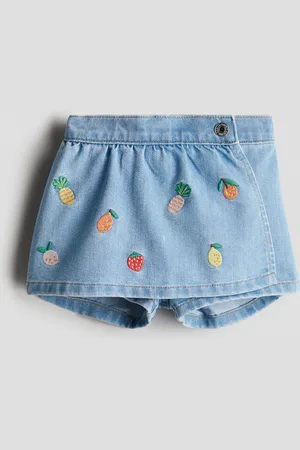 H&M Skorts med broderede detaljer