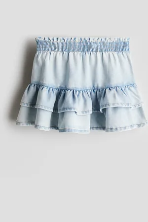 H&M Nederdel i denim i etager