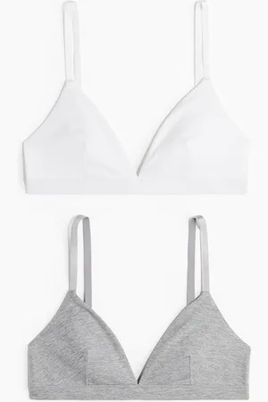H&M 2-pak blød bh i bomuld