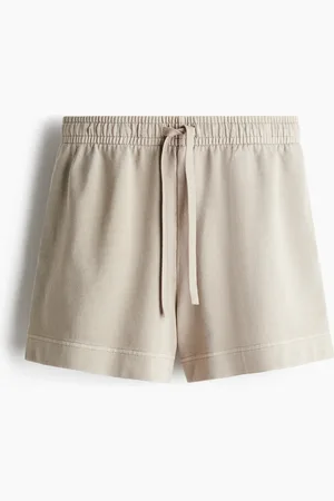 H&M Sweatshorts i bomuld med vasket look