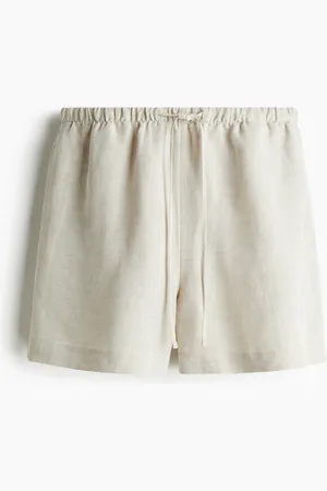 H&M Shorts i hørblanding med snøre