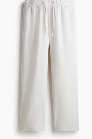 H&M Bukser i hørblanding Relaxed Fit
