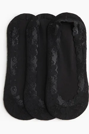 H&M 3-pak super low-cut strømper i blonde