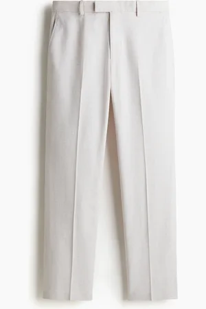 H&M Stylede bukser i hørblanding Regular Fit