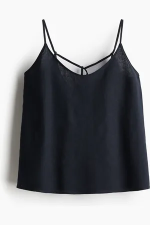 H&M Top i hørblanding