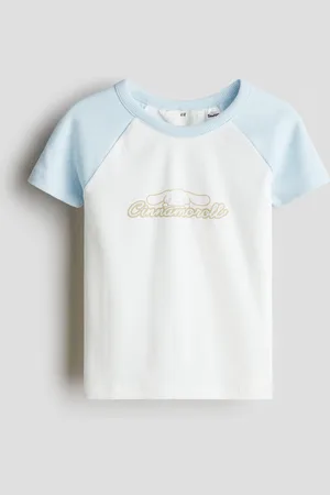 H&M Top i jersey med tryk