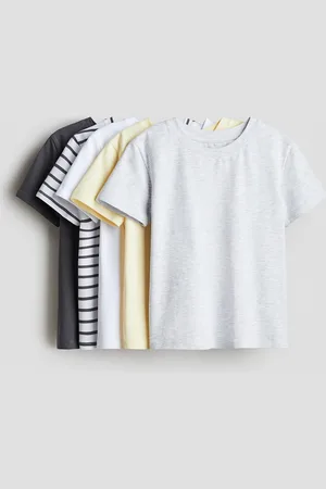 H&M 5-pak top i bomuldsjersey
