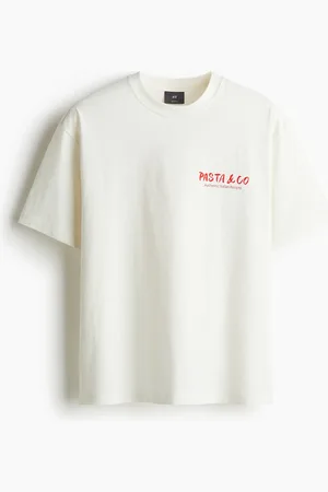 H&M T-shirt med tryk Loose Fit