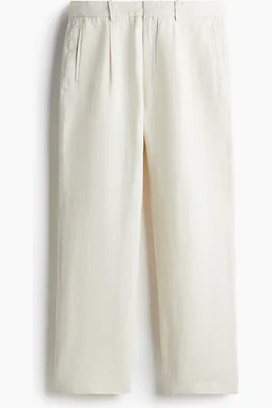 H&M Relaxed Fit linen-blend trousers