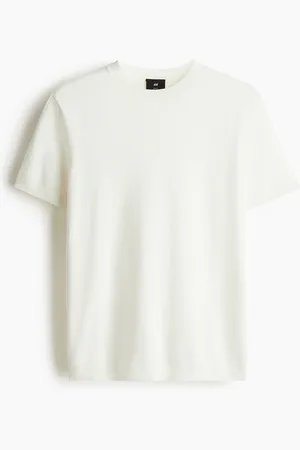 H&M Finstrikket T-shirt Slim Fit