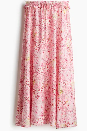 H&M Maxinederdel med flæsekant