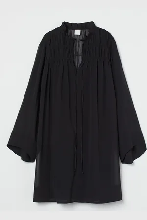 H&M Crinkled chiffonkjole