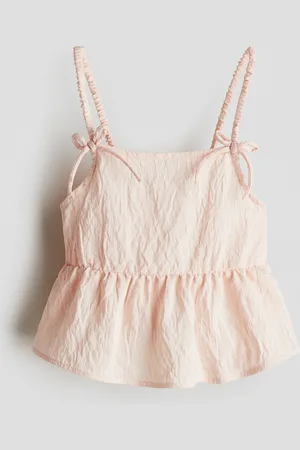 H&M Peplumtop med sløjfedetalje