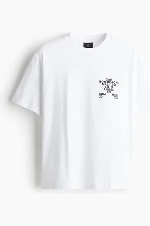 H&M T-shirt med tryk Loose Fit