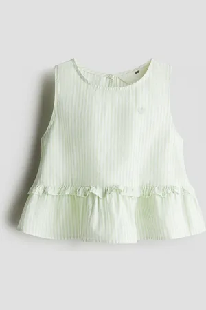 H&M Peplumtop i bomuld