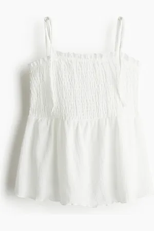 H&M Smocksyet top med smalle stropper