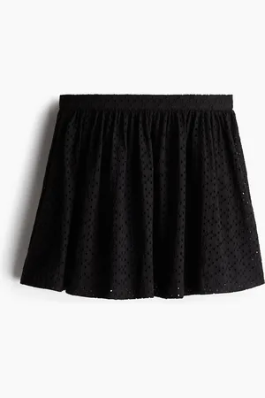 H&M Mininederdel med broderie anglaise