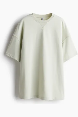 H&M Oversized sweatshirt med korte ærmer