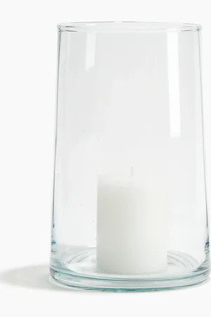 H&M Stor lyslanterne i glas