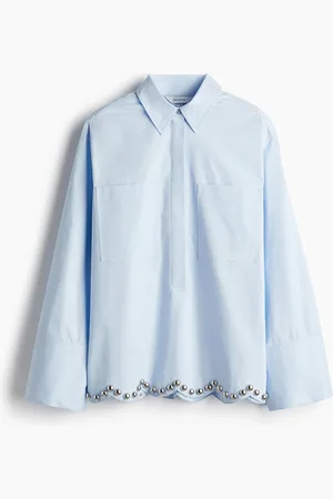 H&M Skjorte i twill med nitter