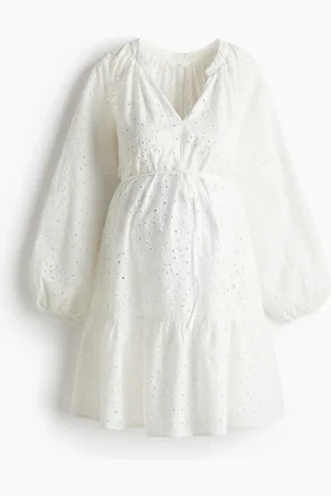 H&M MAMA Kjole i broderie anglaise