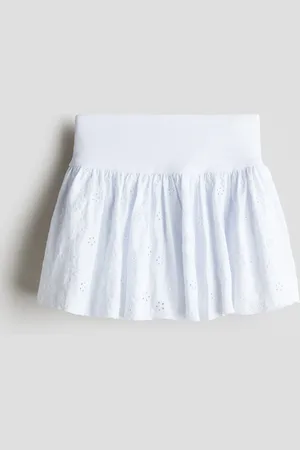 H&M Nederdel med broderie anglaise