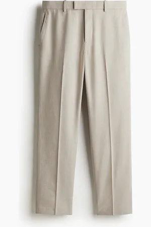 H&M Stylede bukser i hørblanding Regular Fit