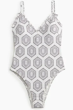 H&M Badedragt med flæsekant og vatterede skåle