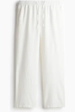 H&M Bukser i hørblanding Relaxed Fit