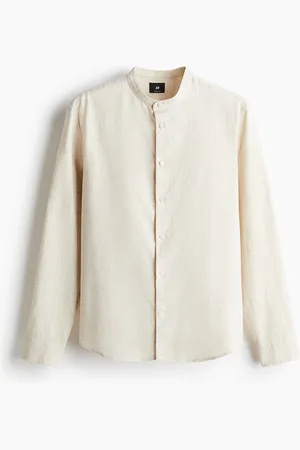H&M Skjorte i hørblanding Regular Fit