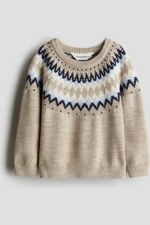 H&M Jacquardstrikket trøje i uld