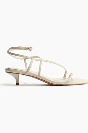 H&M Sandaler i læder med kittenhæl