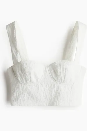 H&M Jacquardvævet croptop
