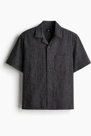 H&M Regular Fit Linen-blend resort shirt
