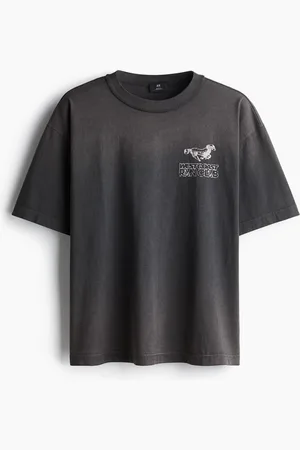H&M T-shirt med tryk Loose Fit