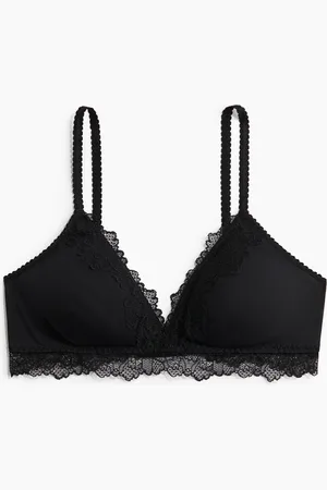 H&M Blød, vatteret bh i micro og blonde